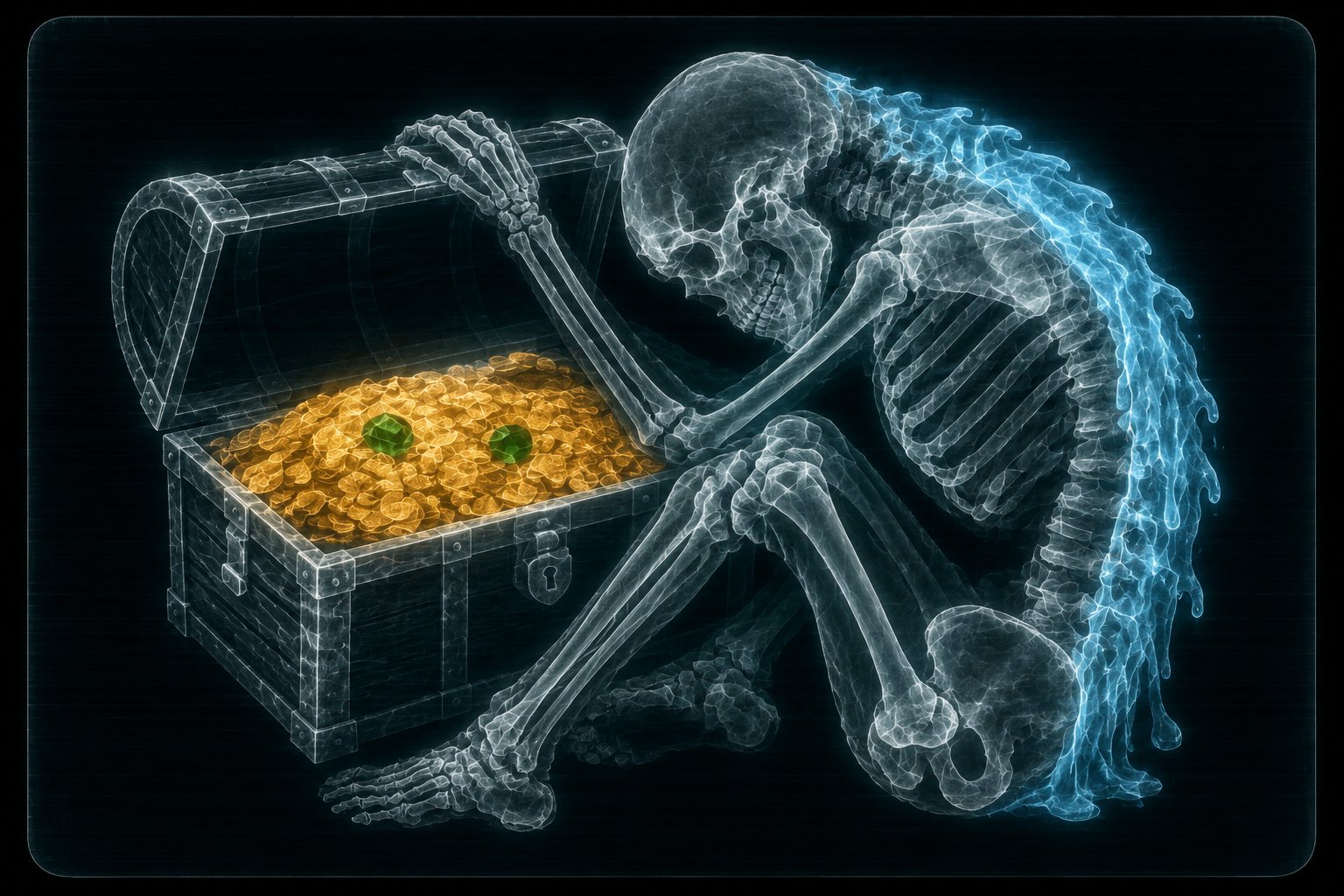 Buried treasure, unremarkable.