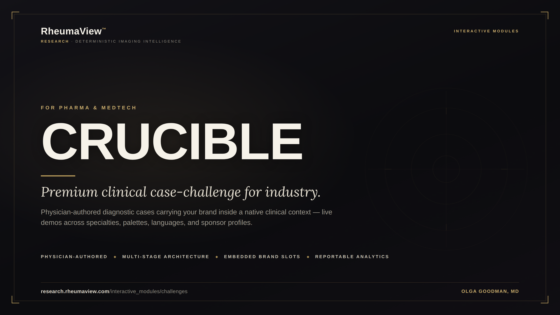 Crucible: interactive medical education